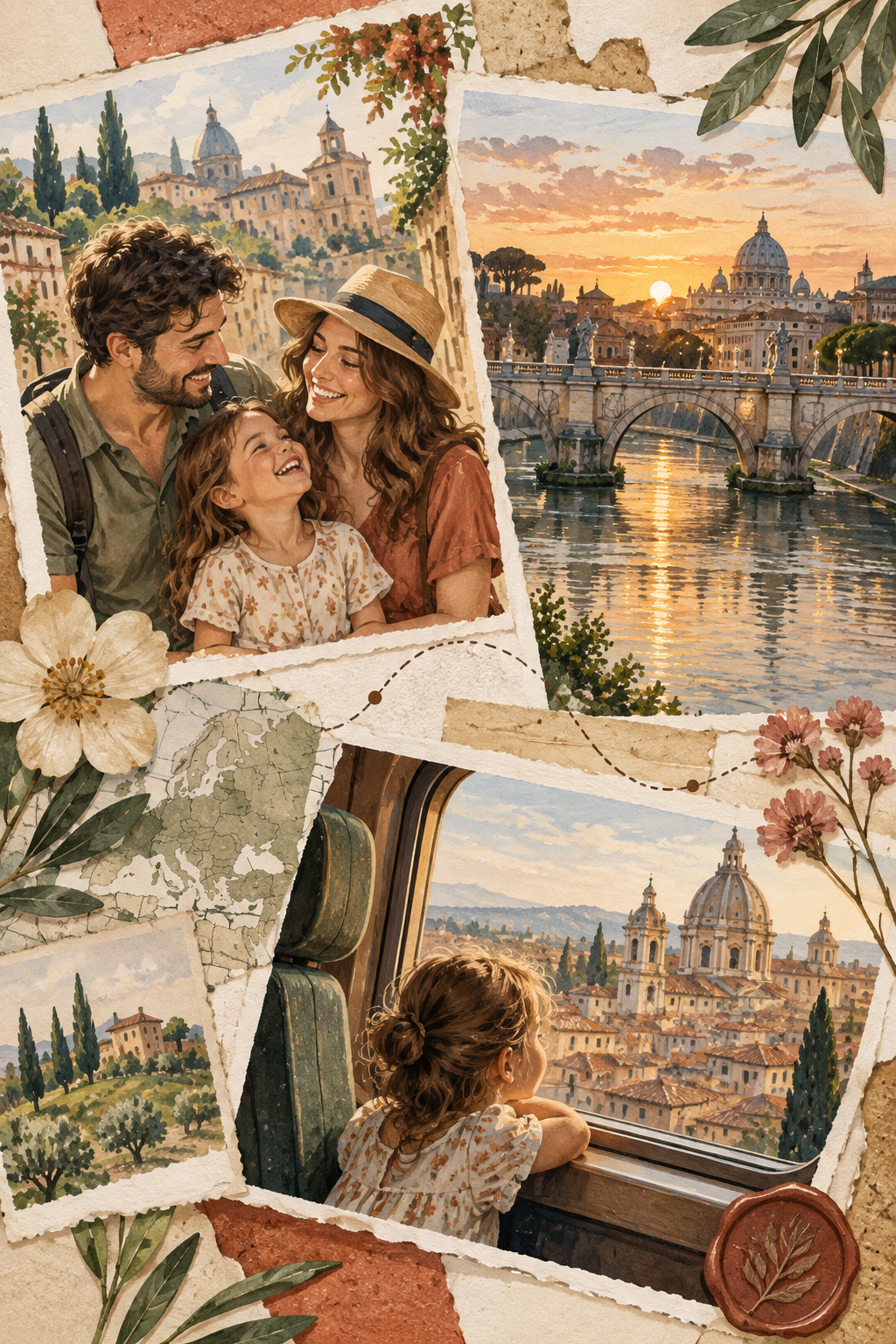 Travel collage example